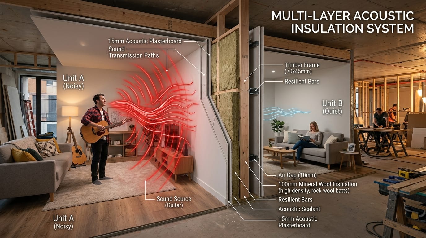 Akusztikus szigetelés lakóépületekhez: megoldások zajcsökkentésre