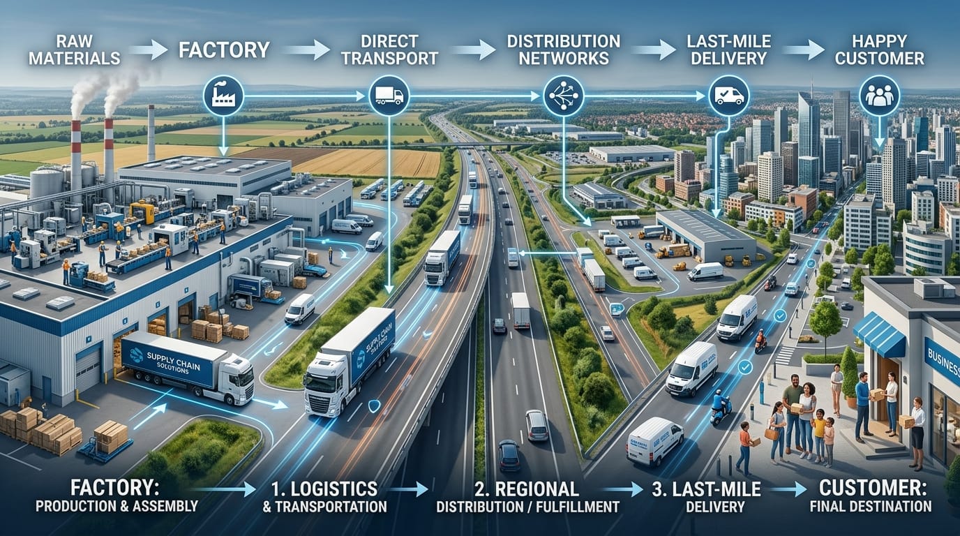 Az EuConX modell: hogyan működik a raktár nélküli 4PL építőanyag-beszerzés?