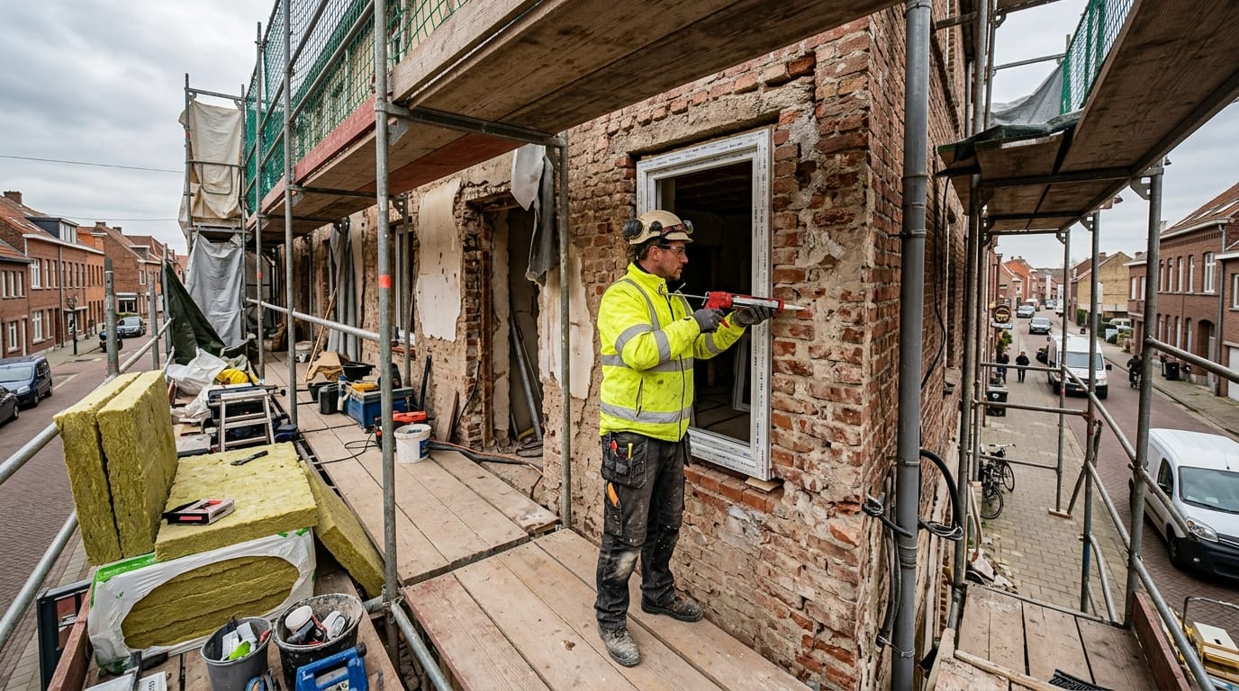 Vegyi dübel alkalmazás EKR felújítás során — nyílászáró és szigetelés rögzítés régi falazatban