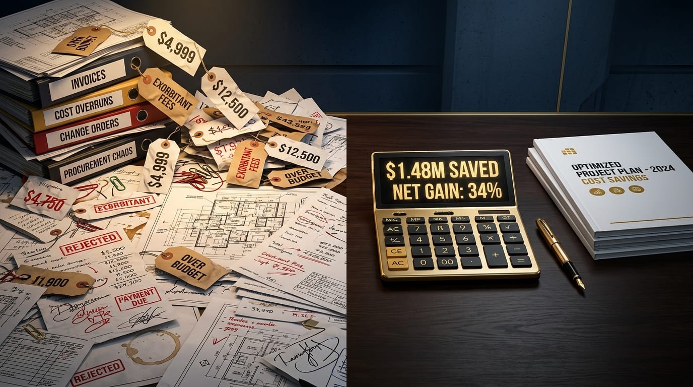 Cost savings calculation for construction materials