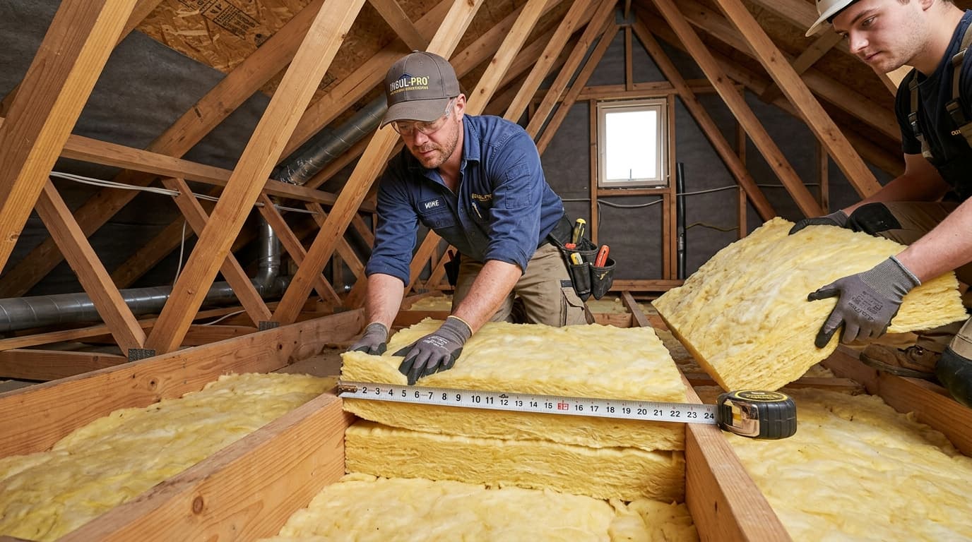 25 cm glasswool for attic floor insulation: material specification and performance