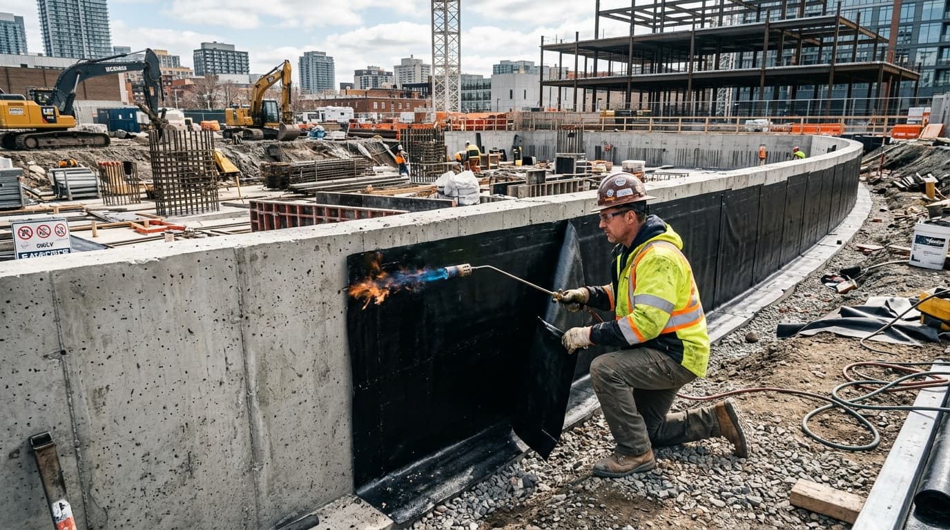 ODE Membran waterproofing: application areas and site installation guide
