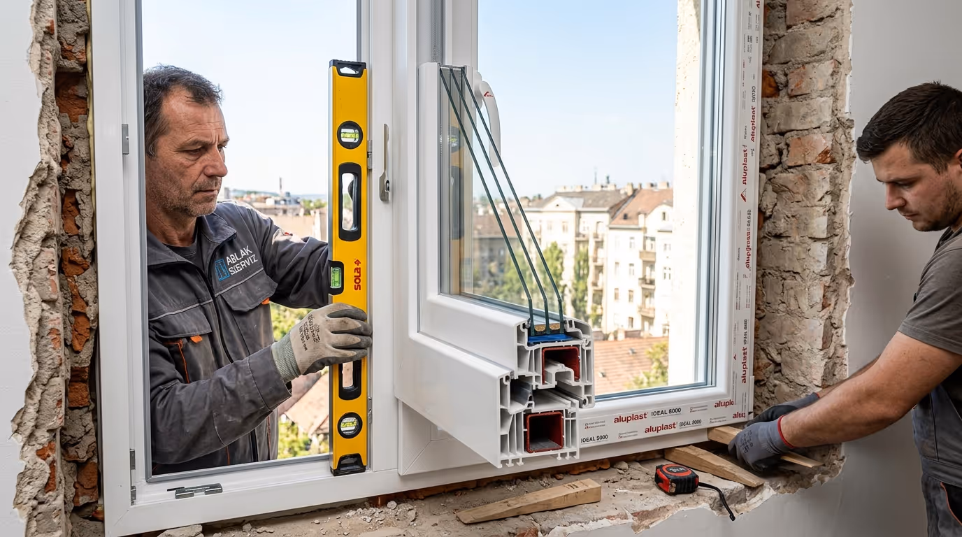 PVC nyílászáró beépítés, VFE munka